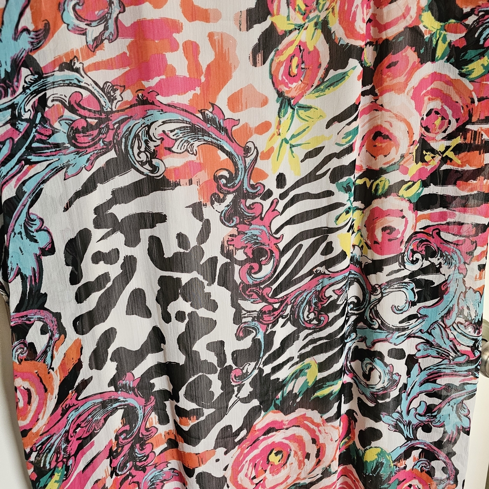 Swim By Cacique Lane Bryant Vibrant Multicolor Swim Cover-Up Sz 14/16 - Picture 2 of 4